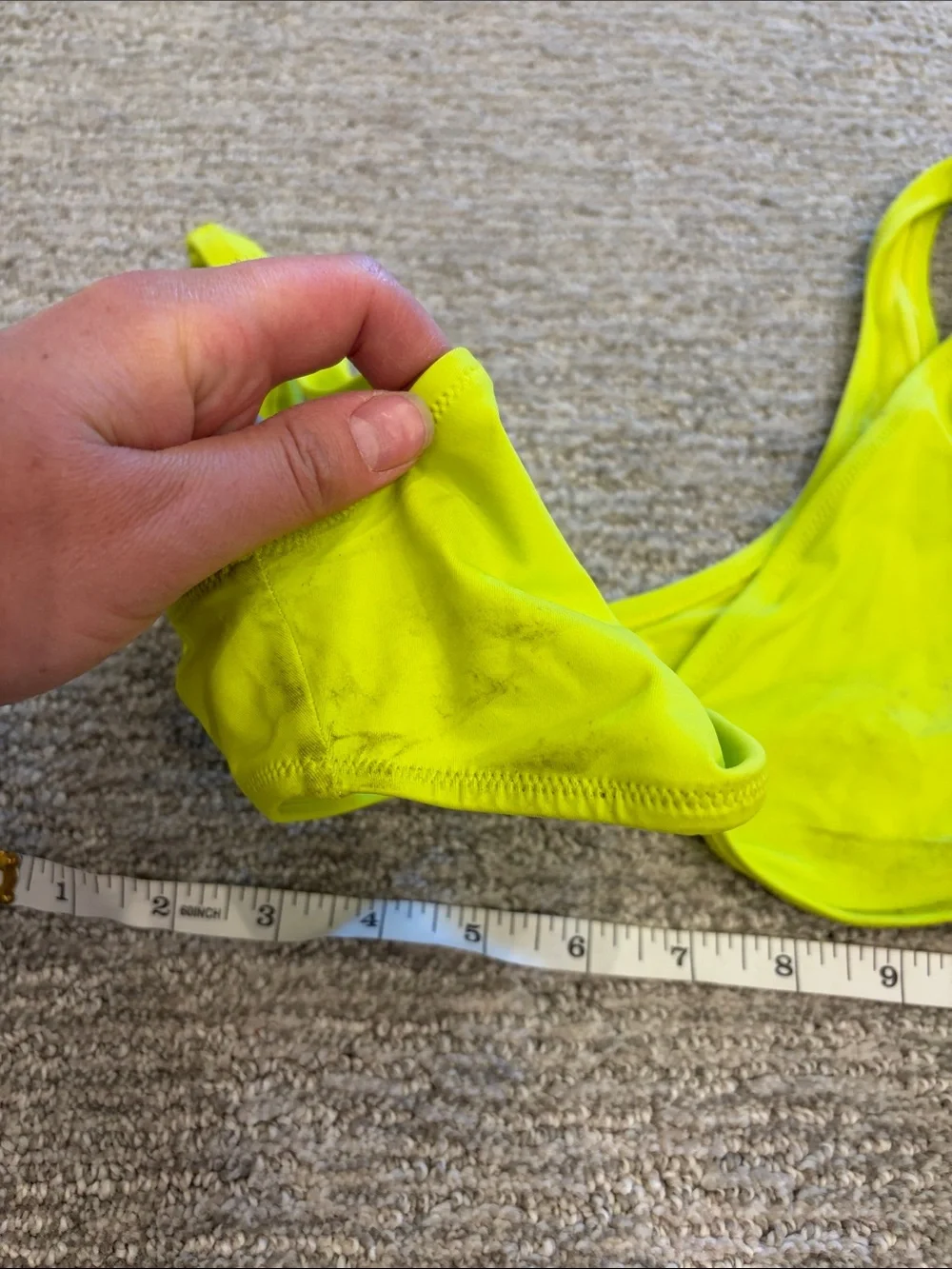 SKIMS Women's Signature Swim Plunge Bikini Top Size S In Sphere